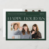 ハッピーホリデーズグループフォトホリデ企業のィーカード シーズンカード (正面/裏面)