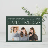 ハッピーホリデーズグループフォトホリデ企業のィーカード シーズンカード (スタンド正面)