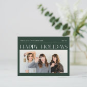 ハッピーホリデーズグループフォトホリデ企業のィーカード シーズンポストカード (スタンド正面)