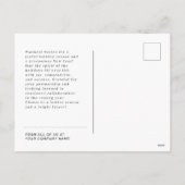 ハッピーホリデーズグループフォトホリデ企業のィーカード シーズンポストカード (裏面)