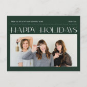 ハッピーホリデーズグループフォトホリデ企業のィーカード シーズンポストカード (正面)