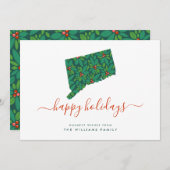 ハッピーホリデーズコネチカットからの温かい願い (正面/裏面)