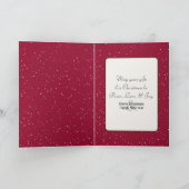 ハッピーホリデーズゴールデンリトリーブインスノー カード (内部)