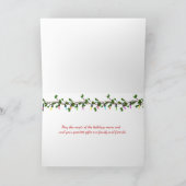 ハッピーホリデーズゴールデンレトリバーアップ シーズンカード (内部)