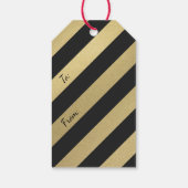 ハッピーホリデーズゴールドフォイルクリスマスホリーフォトラベル ギフトタグ (裏面)