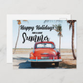 ハッピーホリデーズサマーエディションホリデーハガキ シーズンポストカード (正面/裏面)