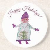 ハッピーホリデーズサンタクロースコースター コースター (正面)