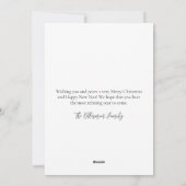 ハッピーホリデーズサンタクロースビーチクリスマス シーズンカード (裏面)