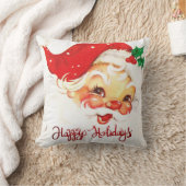 ハッピーホリデーズサンタクロースレトロ クッション (ブランケット)