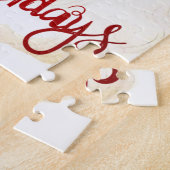 ハッピーホリデーズサンタクロースレトロ ジグソーパズル (側面)