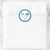 ハッピーホリデーズサンタクロース企業のビジネスクラス ラウンドシール (バッグ)