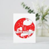 ハッピーホリデーズサンタクロース葉書 シーズンポストカード (スタンド正面)