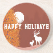 ハッピーホリデーズサンドストーンコースター コースター (正面)