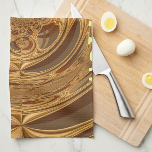 ハッピーホリデーズサークルアートプリント/デザイン キッチンタオル (四つ折り)