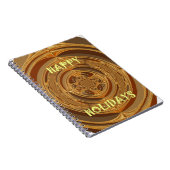 ハッピーホリデーズサークルアートプリント/デザイン ノートブック (右側)