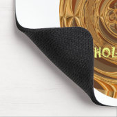 ハッピーホリデーズサークルアートプリント/デザイン マウスパッド (コーナー)