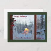 ハッピーホリデーズザガーデンズウィンターホリデイ ポストカード (正面/裏面)
