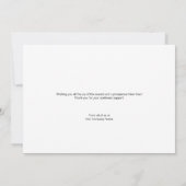 ハッピーホリデーズシックリースロゴカンパニークリスマス シーズンカード (裏面)