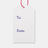 ハッピーホリデーズシュガークッキーレッドミッテンクリスマス ギフトタグ (裏面)