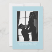 ハッピーホリデーズシルバーグリッタークリスマスフォトカード (裏面)