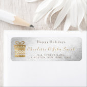 ハッピーホリデーズシルバーゴールデングラムギフト ラベル (インサイチュ)