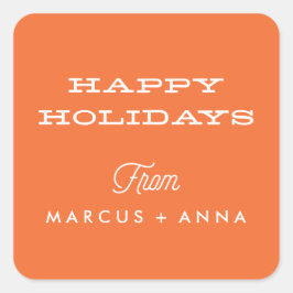 ハッピーホリデーズシール スクエアシール