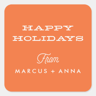 ハッピーホリデーズシール スクエアシール