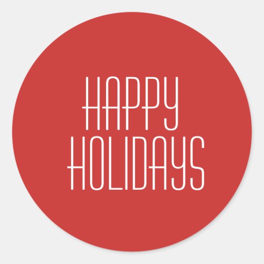 ハッピーホリデーズシール ラウンドシール (正面)