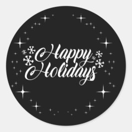 ハッピーホリデーズシール ラウンドシール