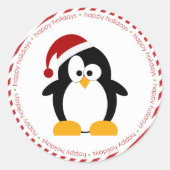 ハッピーホリデーズシール ラウンドシール (正面)