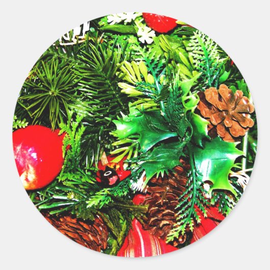 ハッピーホリデーズシール ラウンドシール (正面)