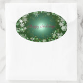 ハッピーホリデーズシール 楕円形シール (バッグ)