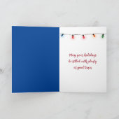 ハッピーホリデーズジンジャーブレッドマンインミルク カード (内部)