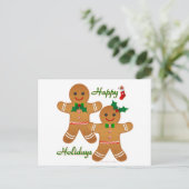 ハッピーホリデーズジンジャーブレッドマンボーイガール シーズンポストカード (スタンド正面)