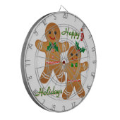 ハッピーホリデーズジンジャーブレッドマンボーイガール ダーツボード (正面左)