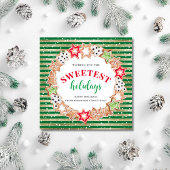 ハッピーホリデーズスイートトリートビジネスホリデーカード シーズンカード