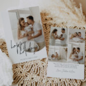 ハッピーホリデーズスクリプトカリグラフィーアーチ写真 シーズンカード