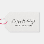 ハッピーホリデーズスクリプトギフトラベル ギフトタグ (裏面横)