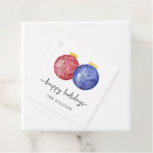 ハッピーホリデーズスクリプトクリスマスオーナメント フェイバータグ (インサイチュ)