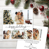 ハッピーホリデーズスクリプトフォトクリスマスホリデーカード シーズンカード