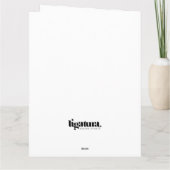 ハッピーホリデーズスクーター折り畳みグリーティングカード カード (裏面)