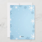 ハッピーホリデーズステイ霜の降りた雪だるまクリスマス シーズンカード (裏面)