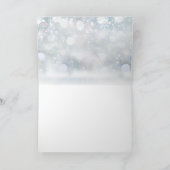 ハッピーホリデーズスノーフォトクラシッククリスマス シーズンカード (内部)