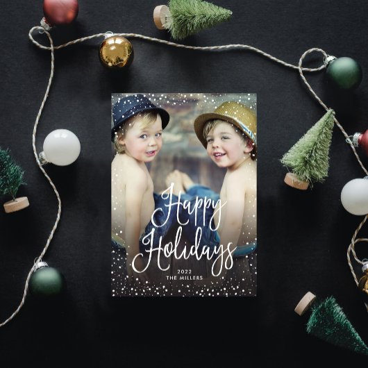 ハッピーホリデーズスノーフォト シーズンカード