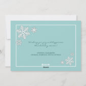 ハッピーホリデーズスノーフレーク8フォトカード シーズンカード (裏面)