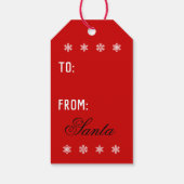 ハッピーホリデーズスノーフレーク ギフトタグ (裏面)