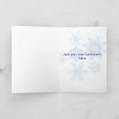 ハッピーホリデーズスノーフレーク シーズンカード (内部)