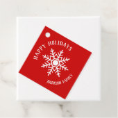 ハッピーホリデーズスノーフレーク フェイバータグ (インサイチュ)
