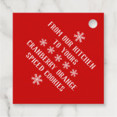 ハッピーホリデーズスノーフレーク フェイバータグ (裏面)