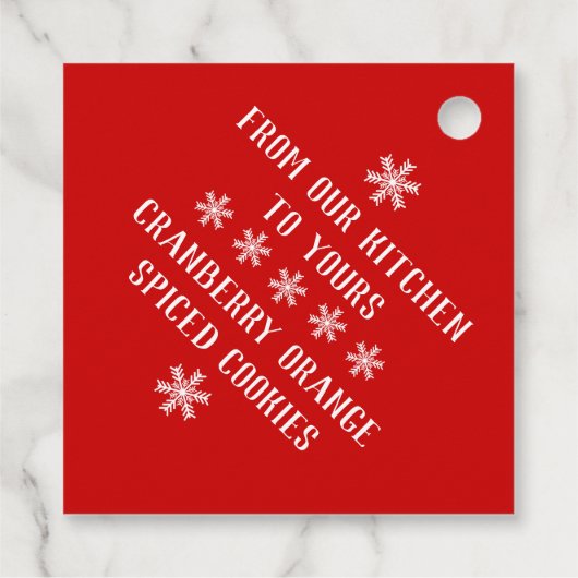 ハッピーホリデーズスノーフレーク フェイバータグ (裏面)